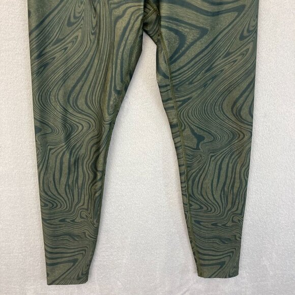 Beyond Yoga High Rise Swirl Dye Leggings Womens Medium M Olive Green USA Camo - Picture 5 of 11